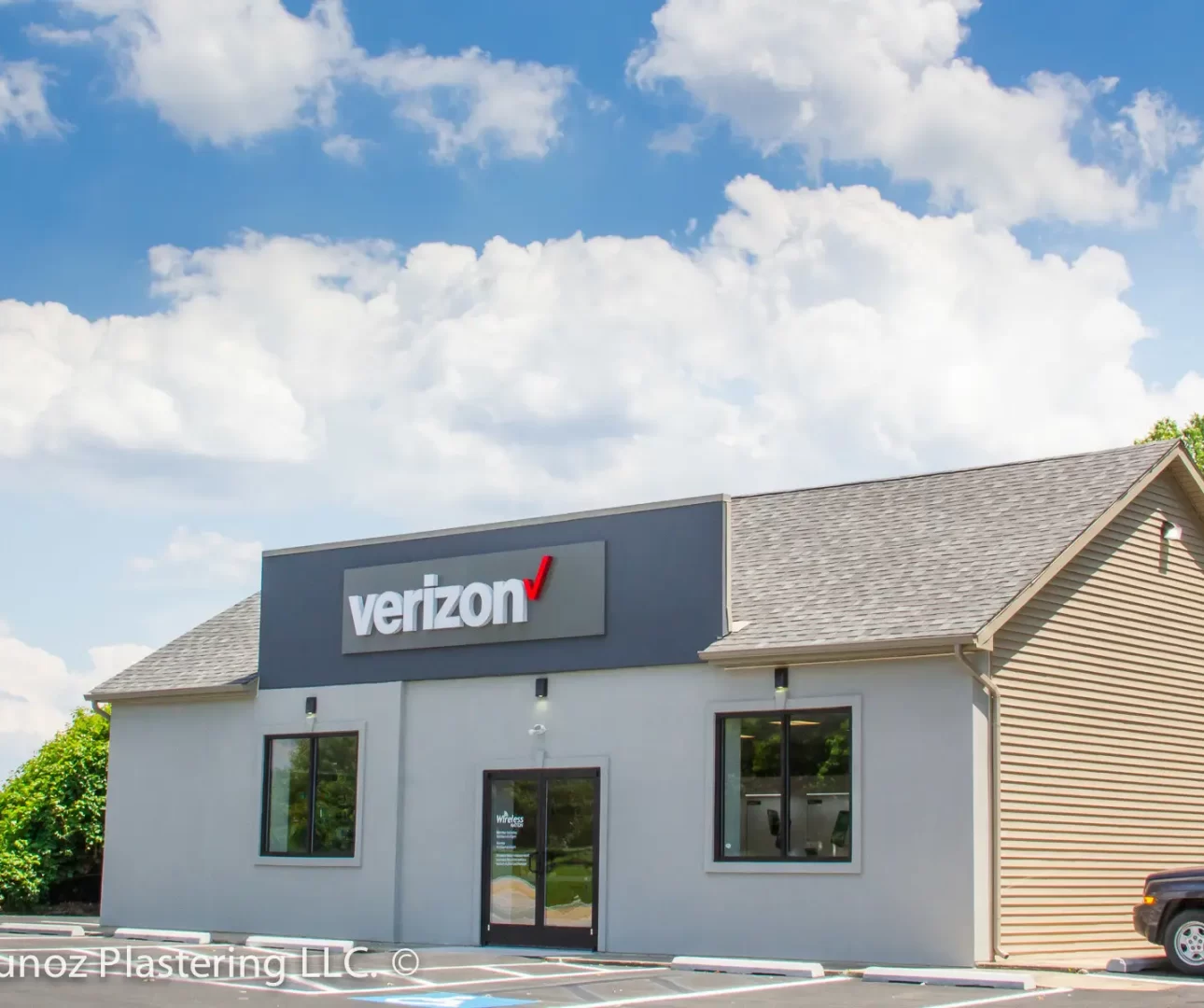 3 coat commercial acrylic stucco, west chester PA-11