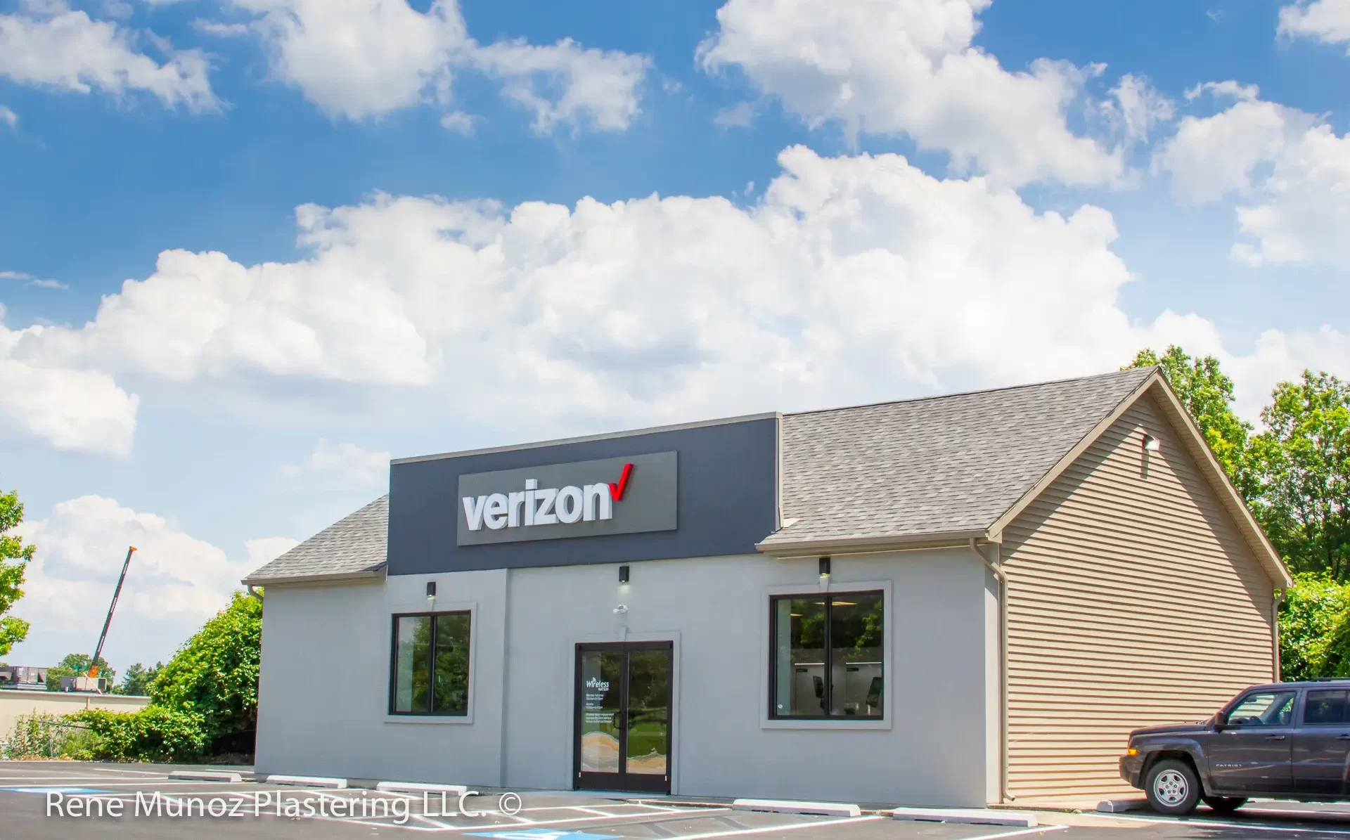 3 coat commercial acrylic stucco, west chester PA-11