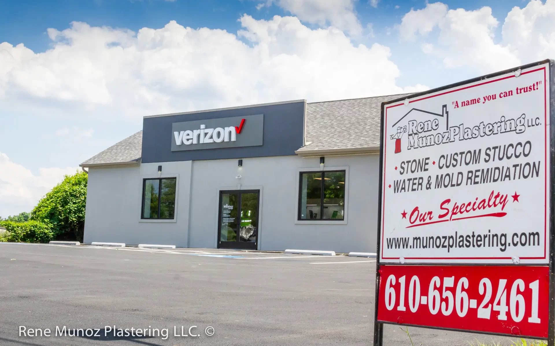 3 coat commercial acrylic stucco, west chester PA-12