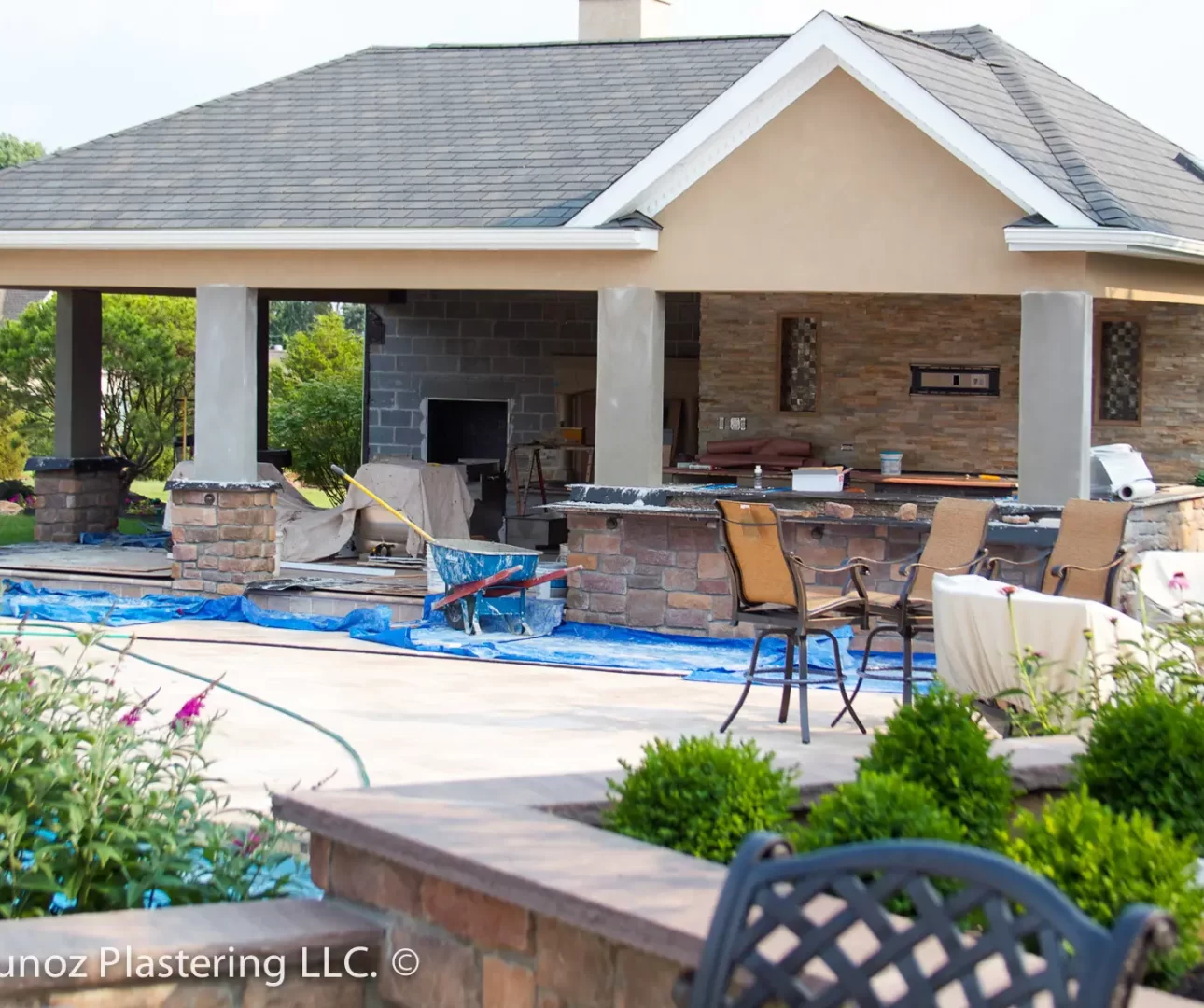 Acrylic stucco veneer stone contractor in Royersford PA 19468-12