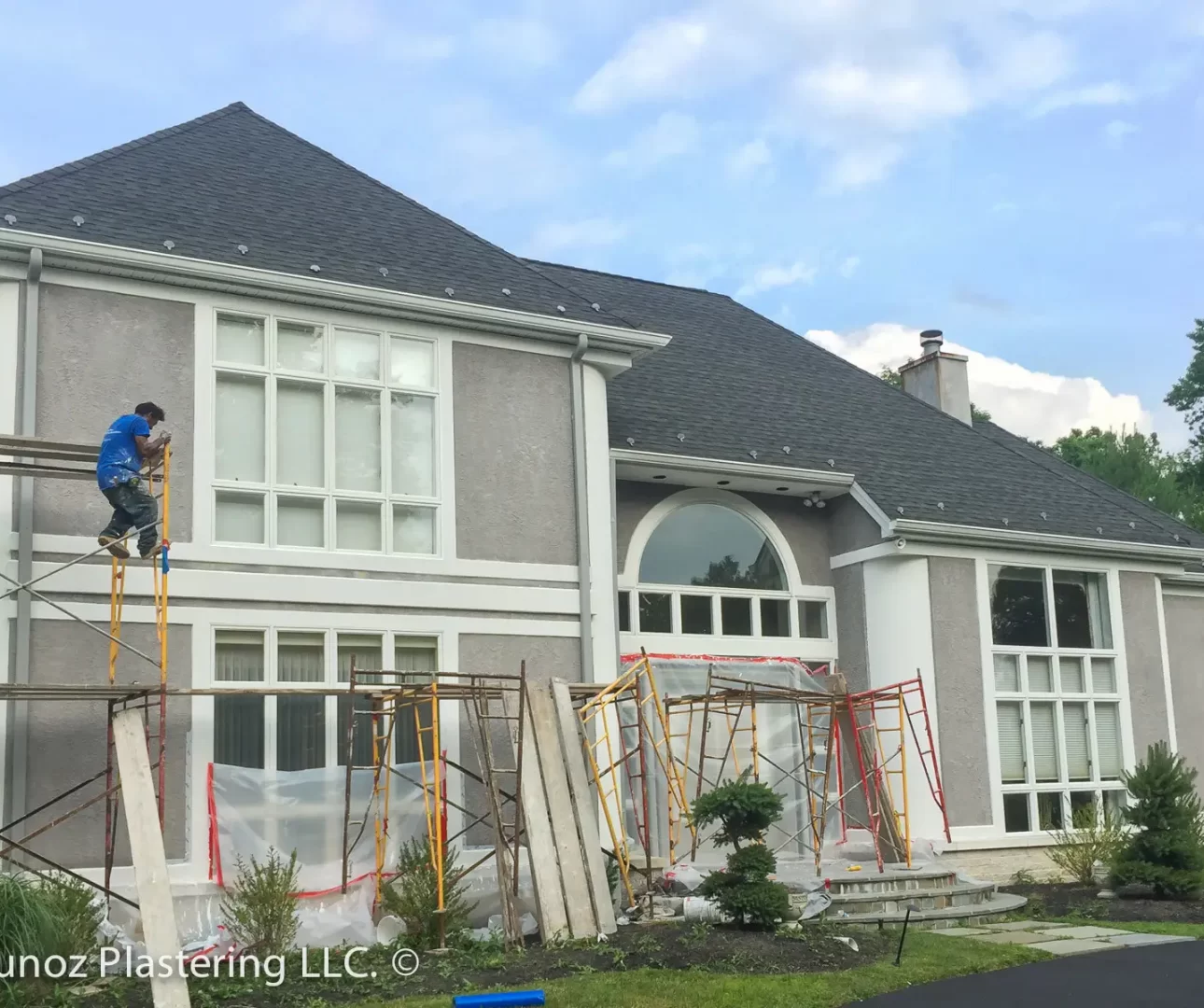 Stucco detail trims, quoins, redidential repair in ambler PA -14