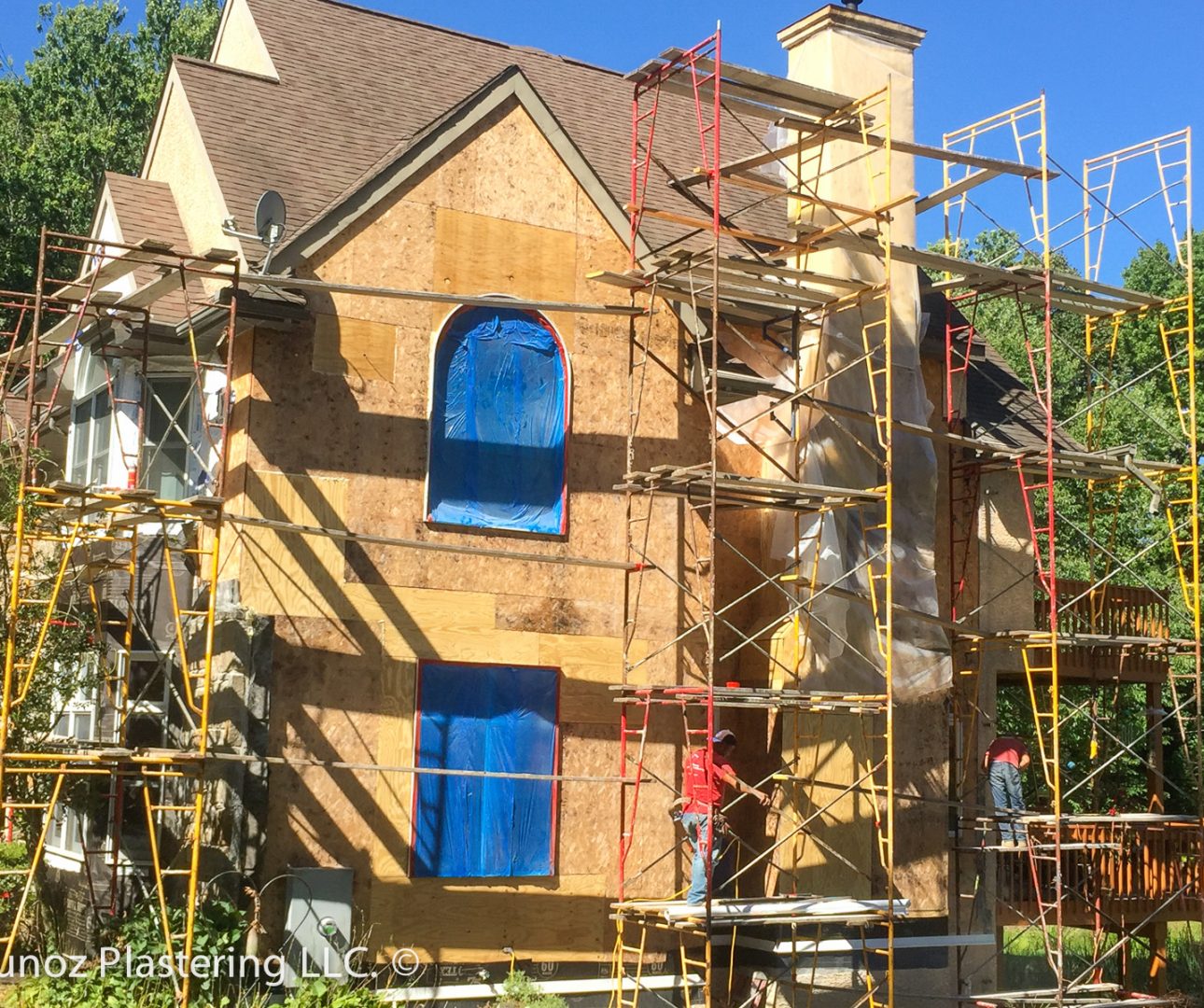 Stucco remediation, contractor, specialist in Walingford PA19086-23