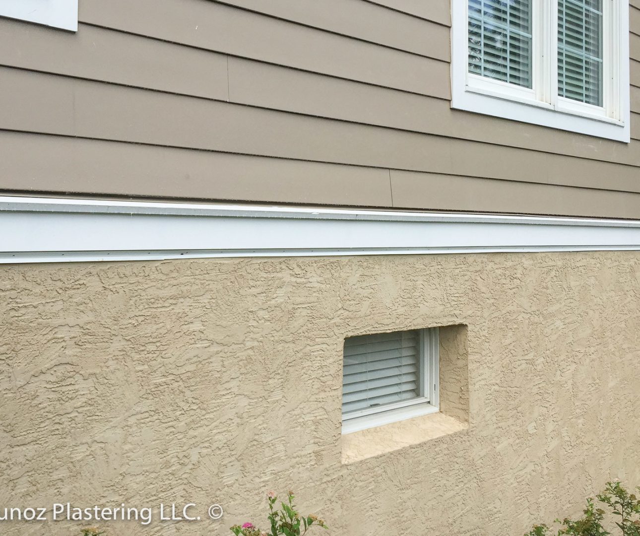 Stucco remediation to siding at West Goshen-17