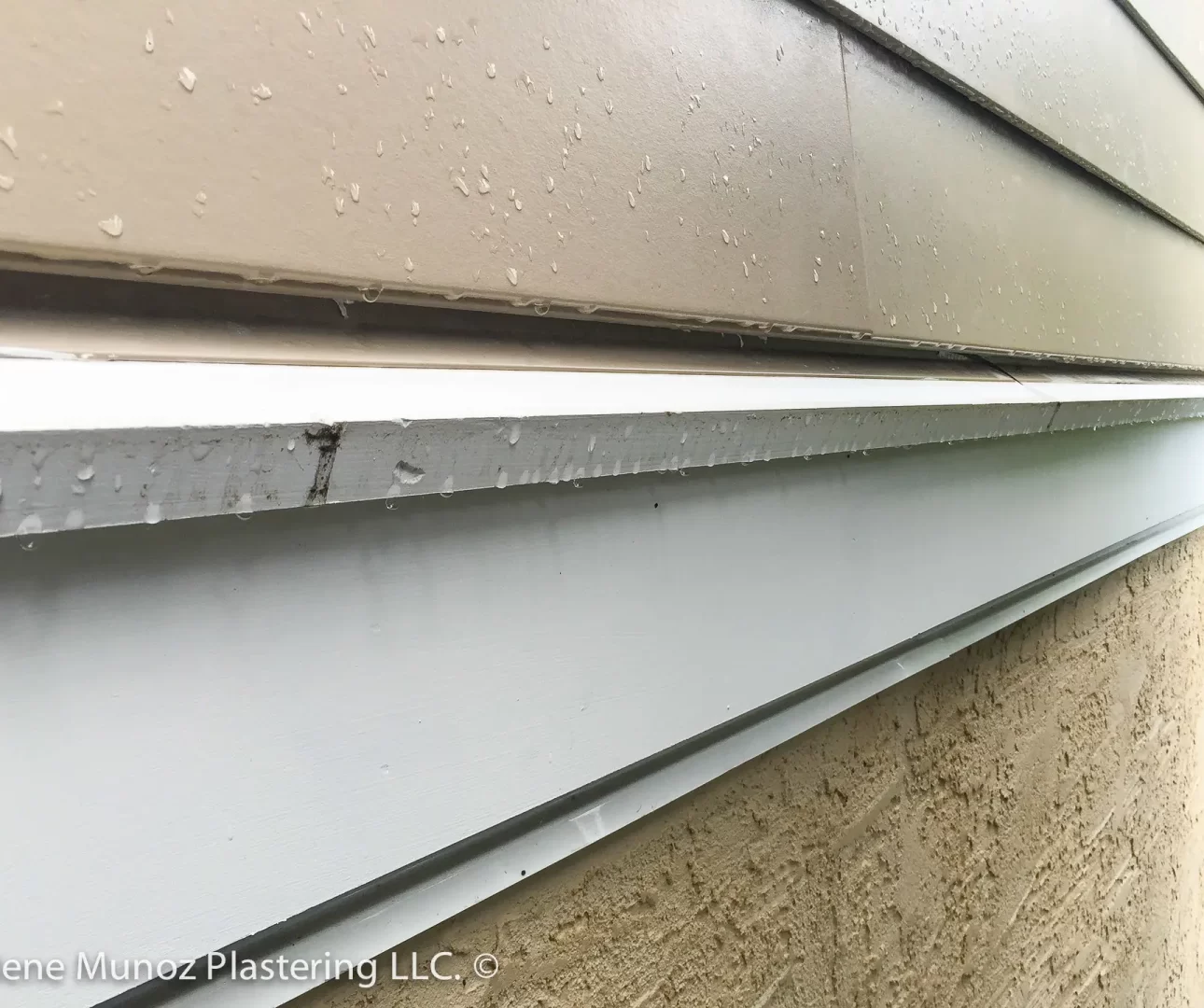 Stucco remediation to siding at West Goshen-18