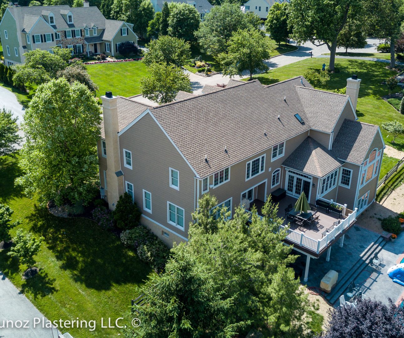 Stucco remediation to siding at West Goshen-5