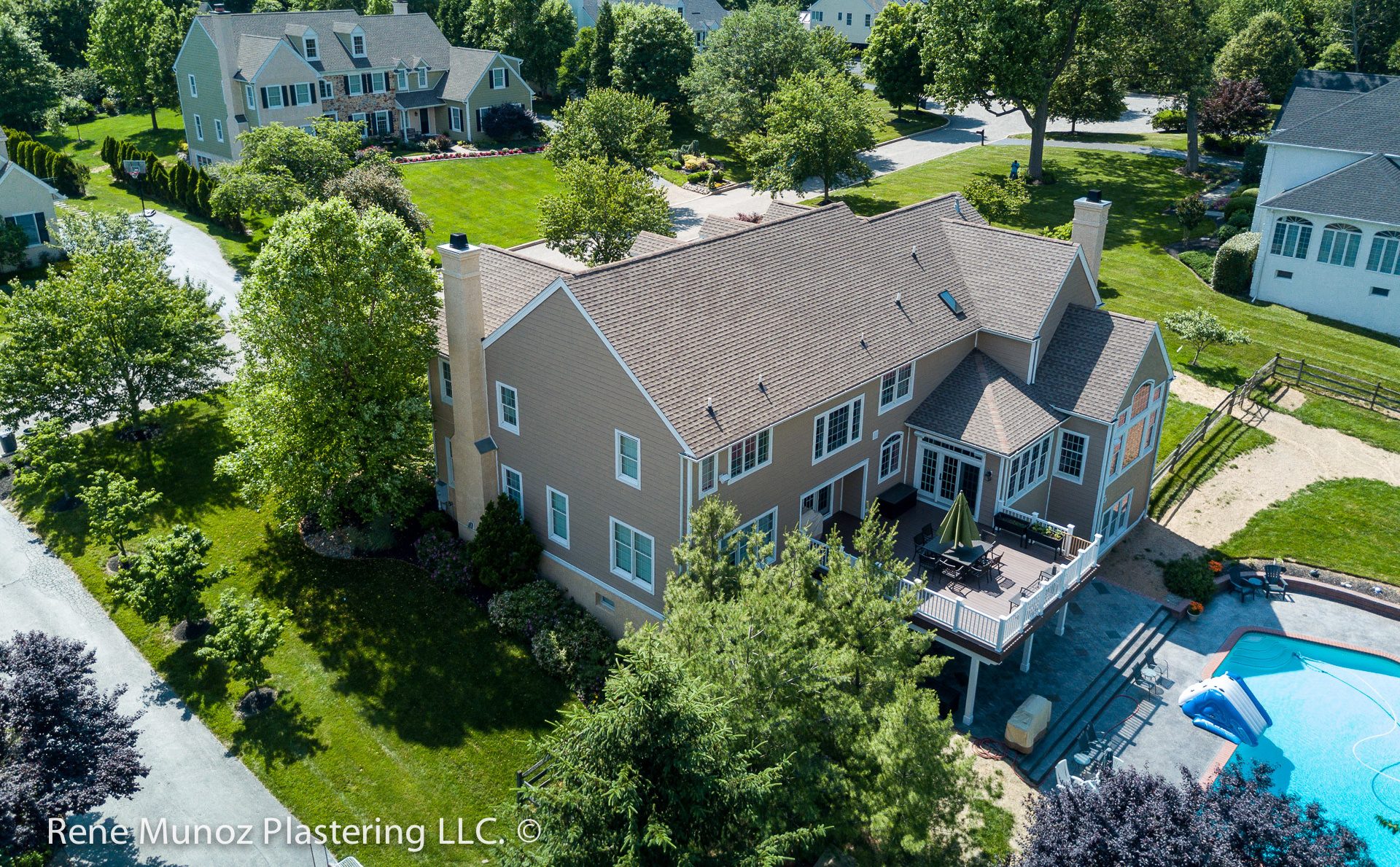 Stucco remediation to siding at West Goshen-5