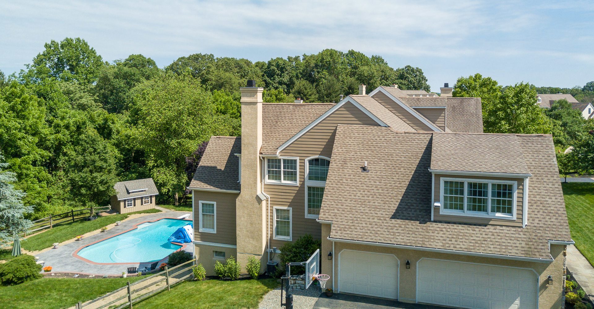 Stucco remediation to siding at West Goshen-7