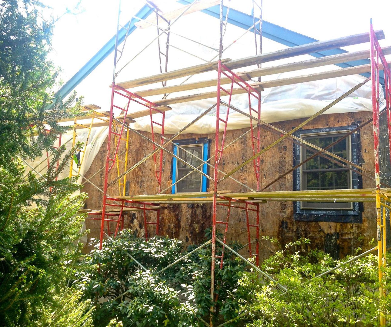 Wood damage rainscreen post