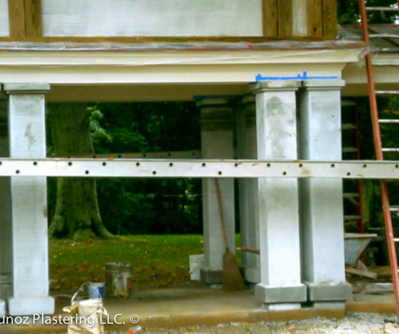 custom stucco pillars corridor, contractor, professional, installer in Villanova, Media PA -11