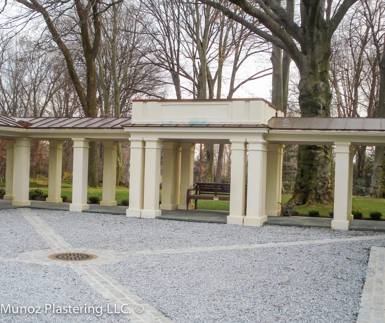 custom stucco pillars corridor, contractor, professional, installer in Villanova, Media PA -12