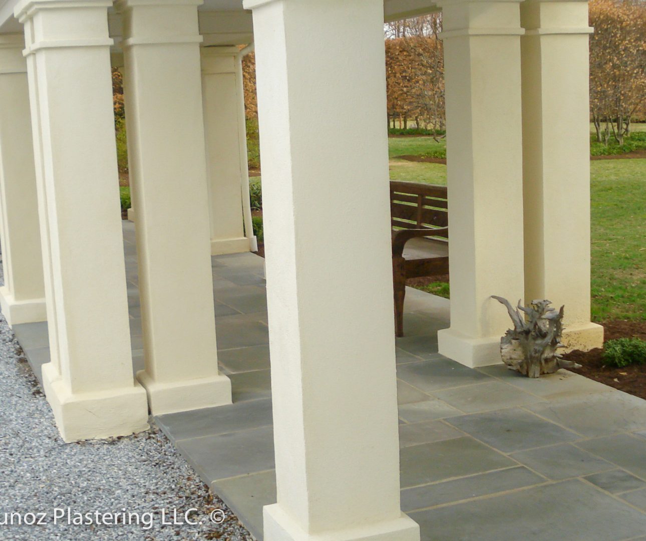 custom stucco pillars corridor, contractor, professional, installer in Villanova, Media PA -15