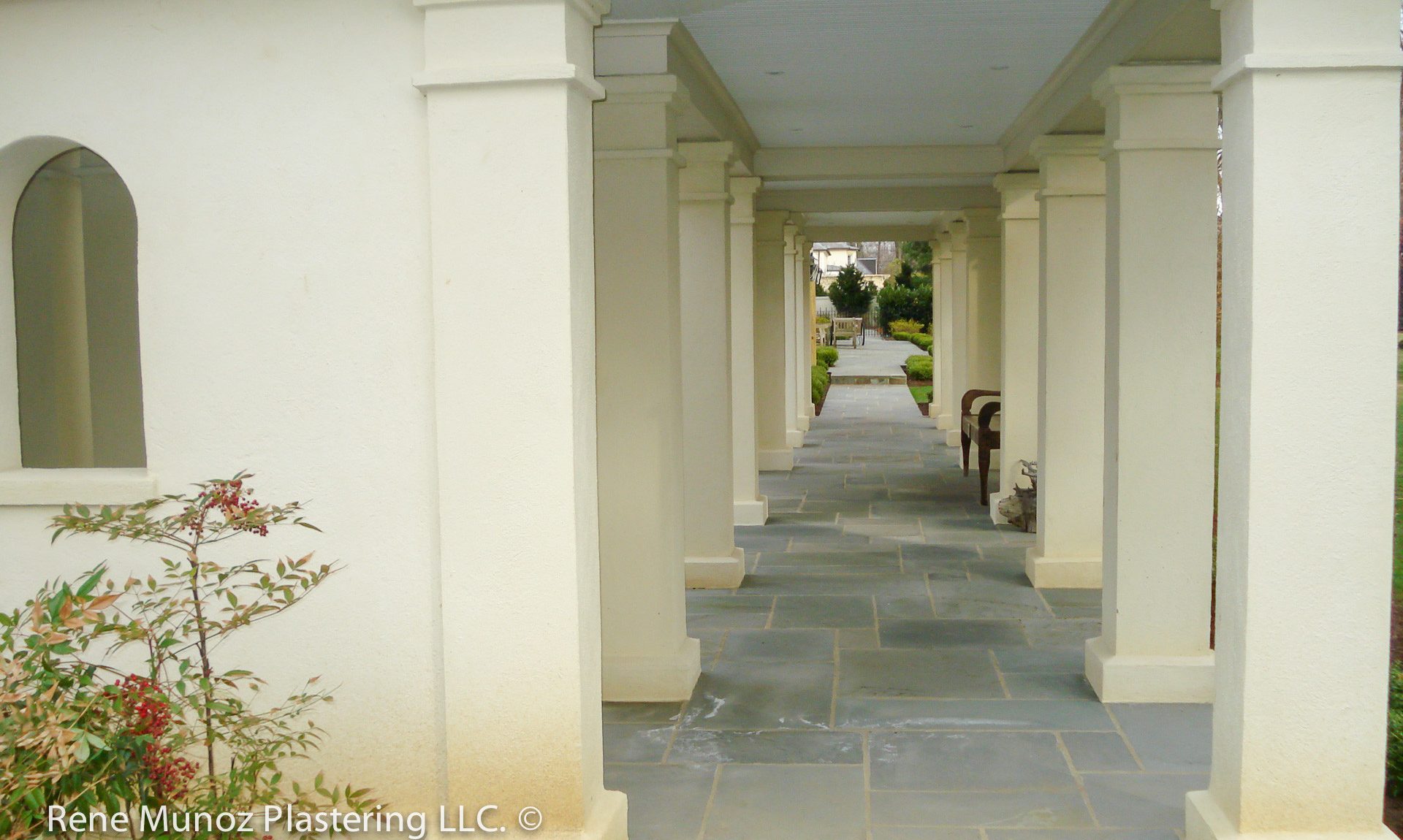 custom stucco pillars corridor, contractor, professional, installer in Villanova, Media PA -16