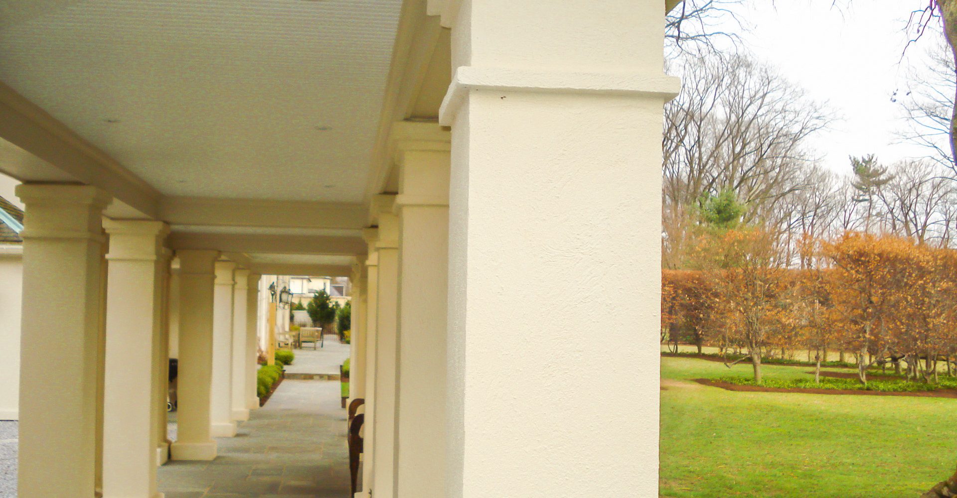 custom stucco pillars corridor, contractor, professional, installer in Villanova, Media PA -5