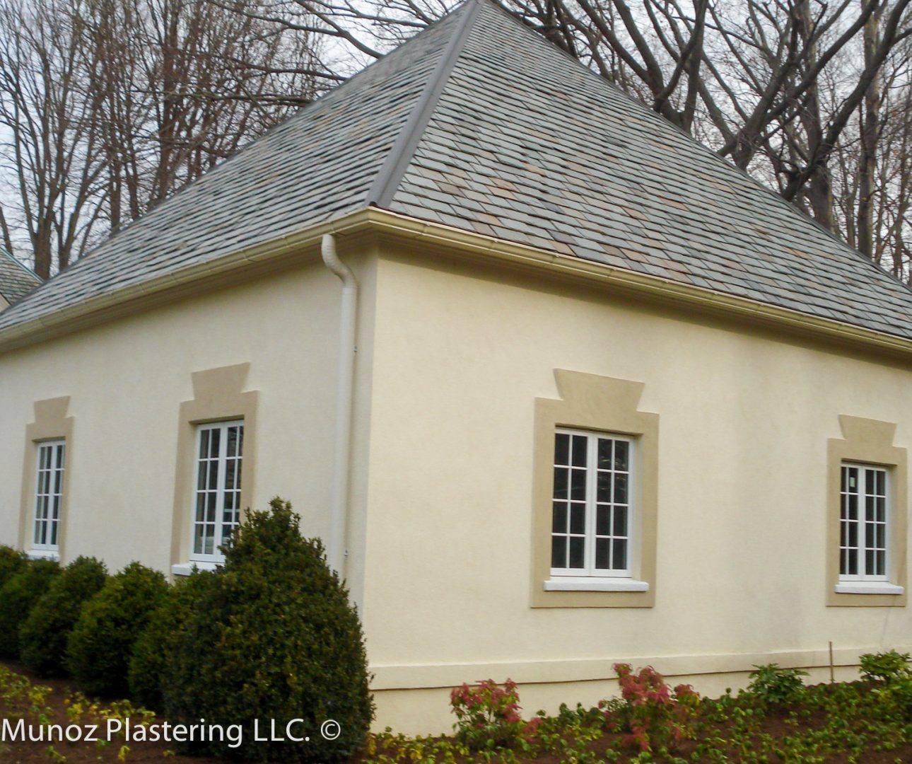 custom stucco pillars corridor, contractor, professional, installer in Villanova, Media PA -7