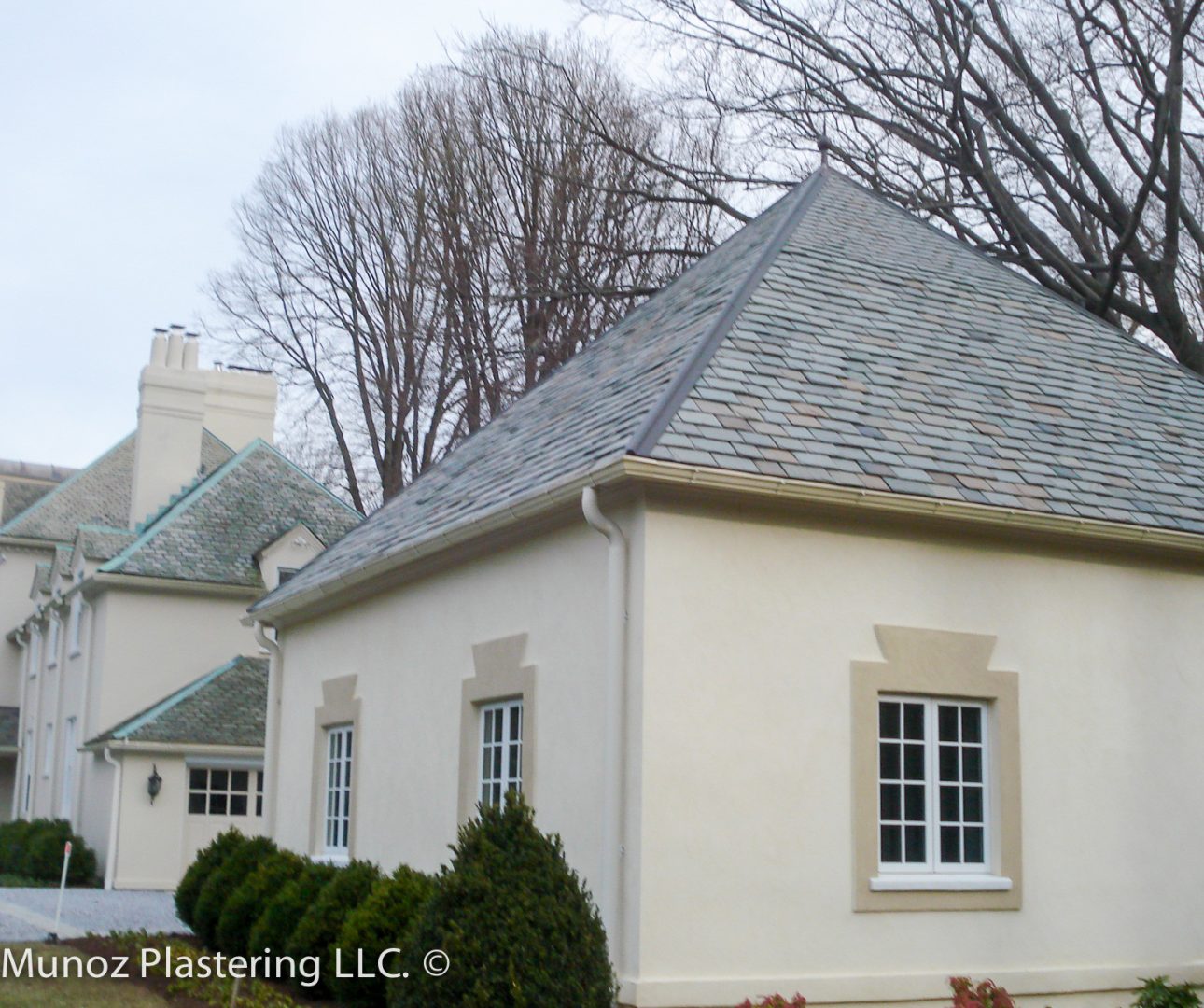 custom stucco pillars corridor, contractor, professional, installer in Villanova, Media PA -8