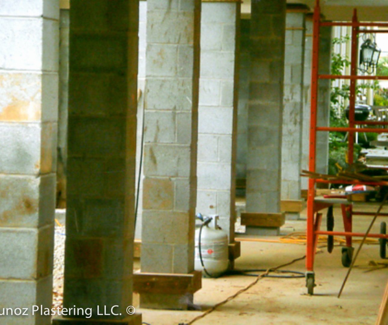 custom stucco pillars corridor, contractor, professional, installer in Villanova, Media PA -9